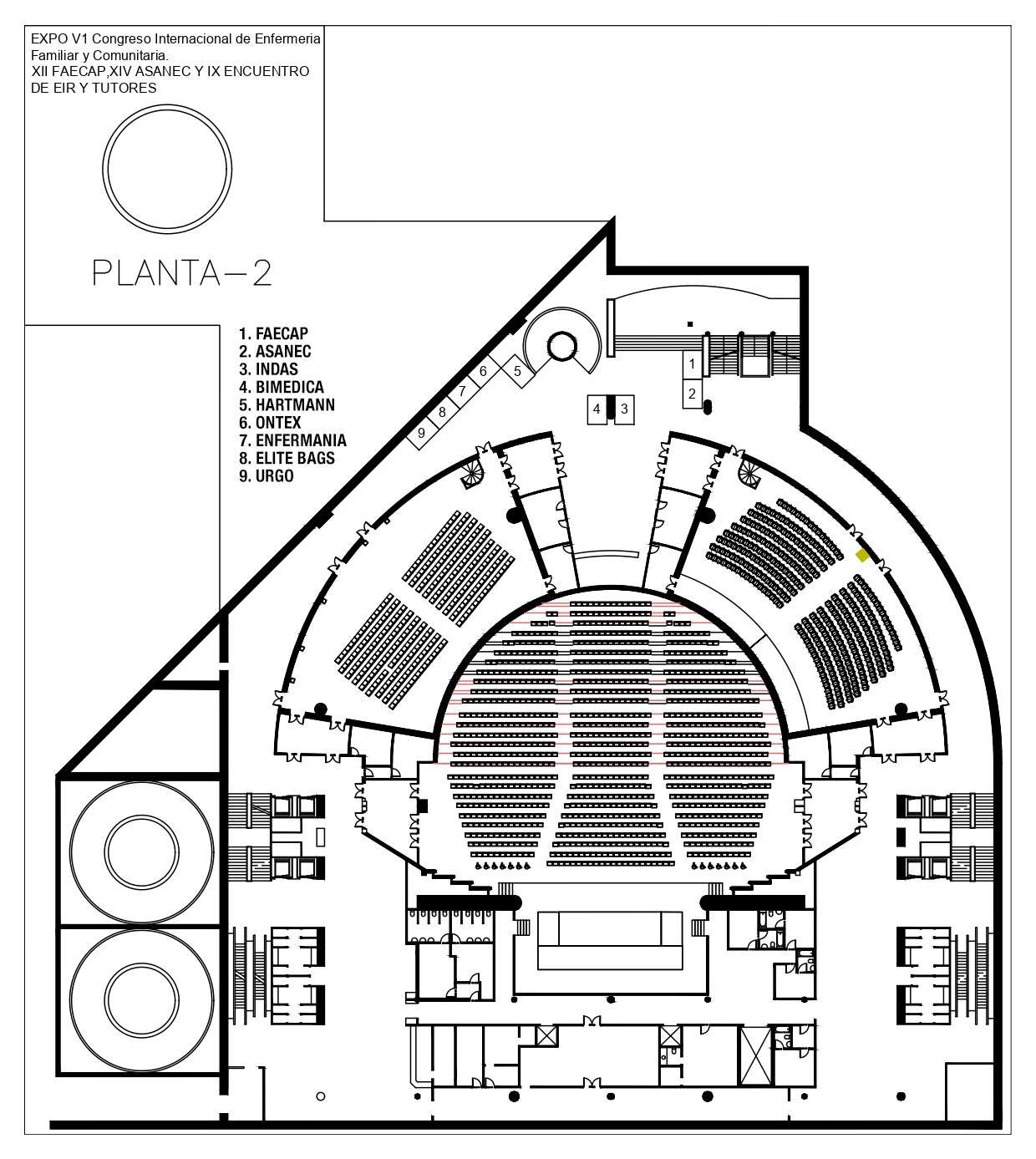 XII CONGRESO DE FAECAP Y XII CONGRESO ASANEC - Plano Exposición Comercial